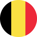 Flag of Belgium Flat Round 128x128 1